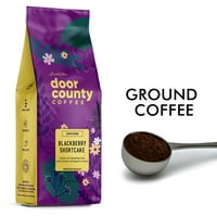 Door County Coved Coffee Blackberry Shortcake aromatizirana specijalna kava, srednje pečenje, mljeve, 8oz torba