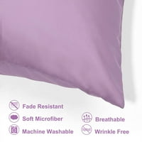 Jedinstveni ponudi set svilenkastih satenskih jastuka jastuka poklopac jastuka mauve standard