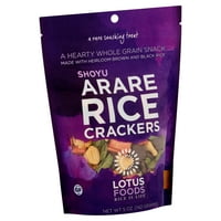 Lotus Foods kreker riža shoyu arare, oz