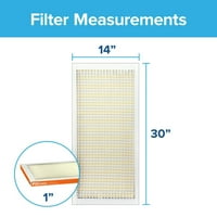 Filtrete BY 14X30X1, MERV 10, Smanjenje mikro čestica HVAC Filter za zrak, bilježi Pet perut i pelud, MPR, filtri
