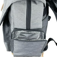 IPack nosi sve vrećicu pelena s ruksacima, čvrsto print sivo