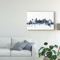 Zaštitni znak likovne umjetnosti 'Vancouver Canada Skyline II' platno umjetnost Michaela Tompsetta
