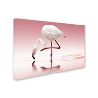 Zaštitni znak likovna umjetnost 'Flamingo' platno umjetnost Doris Reindl