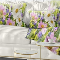 Dizajnersko polje divljeg cvijeća pri zalasku sunca-Cvjetni jastuk - 12.20