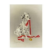 Zaštitni znak likovna umjetnost 'Dalmatian Hot Diggity Dog' platno umjetnost Peggy Harris