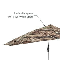 Sport-Brella Versa-Brella SPF 50+ podesivi kišobran s univerzalnom stezaljkom, redovitim, camo