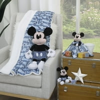 Disney Mickey Mouse Crni, bijeli i plavi plišani držač za pijance