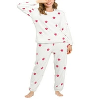 Jedinstvene ponude za žensku zimsku salonu odjeću za spavanje flanel pidžama set