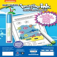 Nickelodeon Baby Shark Stranica Zamislite bojanje tinte, meke korice