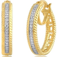 1 10K dijamant 10K modni prsten od bijelog zlata